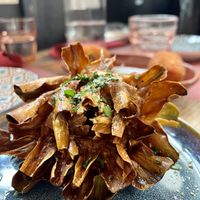Artichoke alla giudia   at Rifugio Romano in Rome