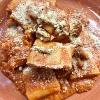 Paccheri - fresh and home made   at Rifugio Romano in Rome