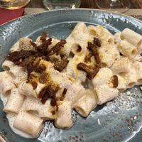 Mezzemanica alla gricia Vegan  at Rifugio Romano in Rome