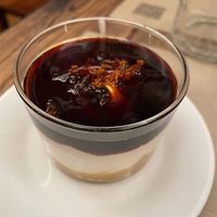 Vegan cheesecake with salted caramel   at Rifugio Romano in Rome