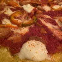 Pizza diavolo   at Rifugio Romano in Rome