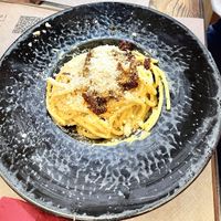 Italian CARBONARA veg  at Rifugio Romano in Rome