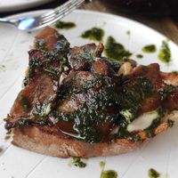 Crotone con gorgonzola veg e funghi porcini at Rifugio Romano in Rome