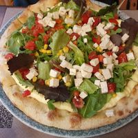 Pizza matta vegan at Rifugio Romano in Rome