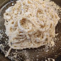Cacio e Pepe Vegana at Rifugio Romano in Rome
