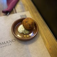 Arancini  at Rifugio Romano in Rome