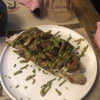 Mushroom bruschetta  at Rifugio Romano in Rome