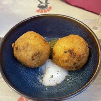 Arancini  at Rifugio Romano in Rome