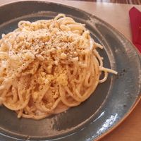 Cacio e pepe at Rifugio Romano in Rome