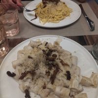 Carbonara at Rifugio Romano in Rome