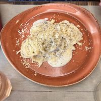 Cacio e pepe vegan   at Rifugio Romano in Rome