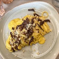 Vegan carbonara   at Rifugio Romano in Rome
