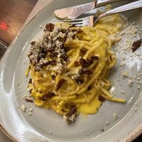 Carbonara - sorry, I remembered to take a photo after I started eating it 😂  at Rifugio Romano in Rome