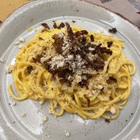 carbonara   at Rifugio Romano in Rome