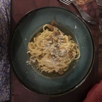 Vegan Carbonara   at Rifugio Romano in Rome