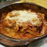 Lasagna  at Rifugio Romano in Rome