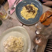 Carbonara & cacio e pepe  at Rifugio Romano in Rome