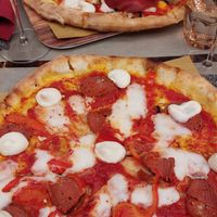 Pizza at Rifugio Romano in Rome