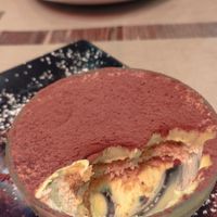 Tiramisu cross-section at Rifugio Romano in Rome