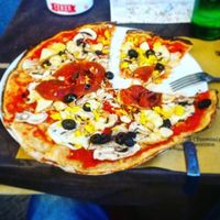 Vegan Pizza at Rifugio Romano in Rome