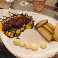 3D printed steak at Rifugio Romano in Rome