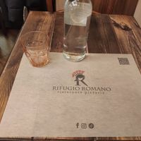 Place mat at Rifugio Romano in Rome
