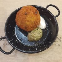 Arancino (rice ball) at Rifugio Romano in Rome
