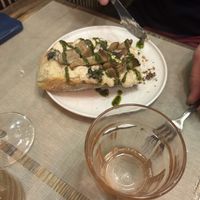 Bruschetta with mushrooms and cheese  at Rifugio Romano in Rome