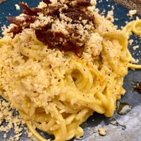 Carbonara at Rifugio Romano in Rome