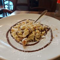 Sbriciolata with Nutella, the magnum opus of desserts. at Rifugio Romano in Rome
