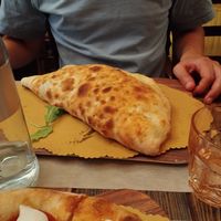 Calzone (big portions) at Rifugio Romano in Rome