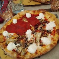 Capricciosa at Rifugio Romano in Rome