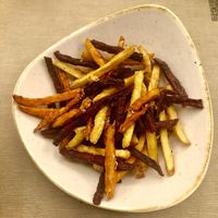 Rainbow fries  at Rifugio Romano in Rome