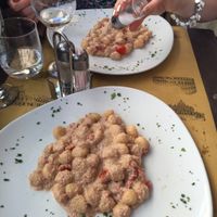 Walnut Gnocchi. Very delicious and filling even though the portion looks small haha.  at Rifugio Romano in Rome