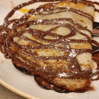 Nutella dessert crepe at Rifugio Romano in Rome