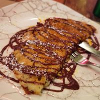 Crêpes con Notella at Rifugio Romano in Rome
