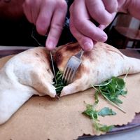 Calzone Campagnole at Rifugio Romano in Rome