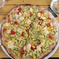 Pizza Mimosa at Rifugio Romano in Rome