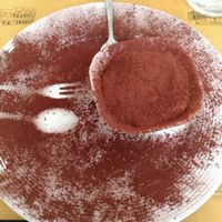 vegan tiramisu at Rifugio Romano in Rome