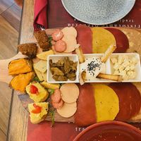 Plate with variety of cold cuts  at Rifugio Romano in Rome