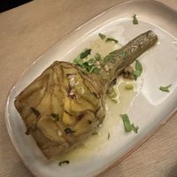 Baked Artichokee  at Rifugio Romano in Rome