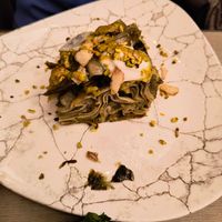 Lasagna di carciofi at Rifugio Romano in Rome