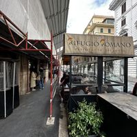 Outdoor seating   at Rifugio Romano in Rome