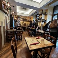 Indoor seating   at Rifugio Romano in Rome