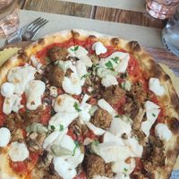 Pizza at Rifugio Romano in Rome