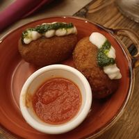 Vegan supplí at Rifugio Romano in Rome