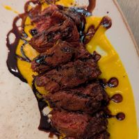 Vegetable sliced "meat" at Rifugio Romano in Rome