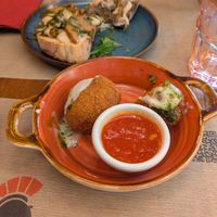 Supplì, traditional roman dish at Rifugio Romano in Rome