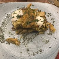 Zucchini lasagne   at Rifugio Romano in Rome