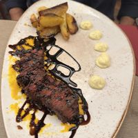 3D printed steak   at Rifugio Romano in Rome